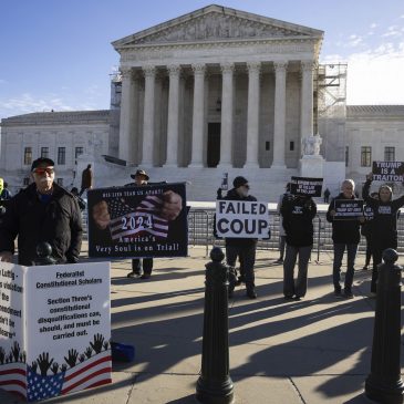 Supreme Court weighs Trump’s eligibility to hold office