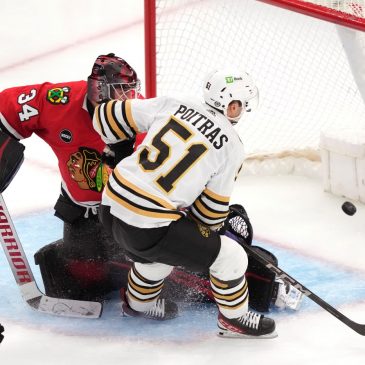 Bruins handle Blackhawks, 3-0, remain perfect on season