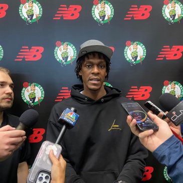 Rajon Rondo loves Jrue Holiday trade, discusses future plans in surprise visit to Celtics practice