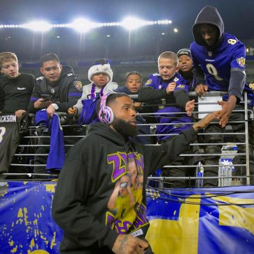 Ravens WR Odell Beckham Jr., with legs back underneath him, is starting to look like his old self