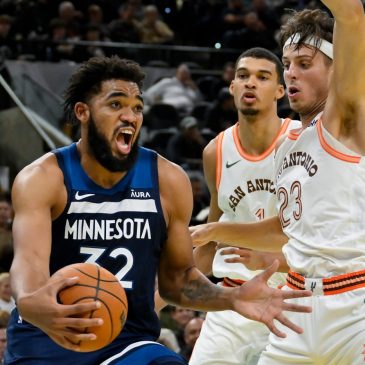 Timberwolves down Spurs 117-110 for fifth straight win
