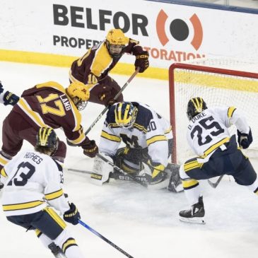 Men’s hockey: Gophers rally to tie Michigan