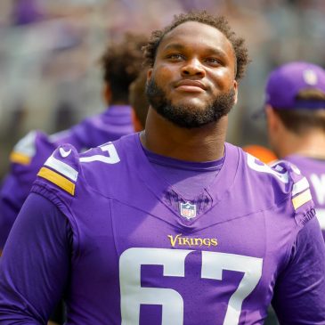 Vikings guard Ed Ingram is questionable; fellow guard Blake Brandel would be next man up