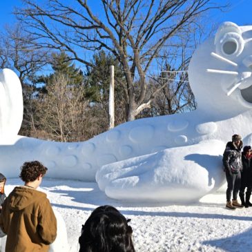 See the Bartz brothers’ newest — and biggest — snow sculpture in New Brighton