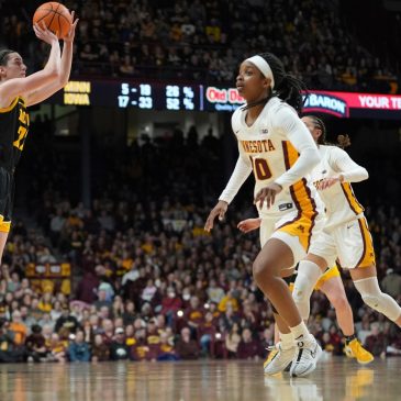 Women’s basketball: Caitlin Clark knocks out more milestones in Hawkeyes’ 108-60 rout of Gophers