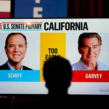 Democrat Adam Schiff and Republican Steve Garvey set to compete for California Senate seat