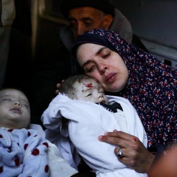 After 10 years of trying, a Palestinian woman had twins. An Israeli strike killed them both