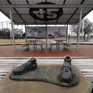Man pleads guilty in theft of bronze Jackie Robinson statue from Kansas park