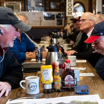 The ‘Breakfast Boyz’ have met at Keys Café in Roseville every Thursday for 30 years