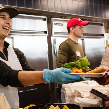 Judges, law clerks offer BBQ to the homeless at Catholic Charities Opportunity Center