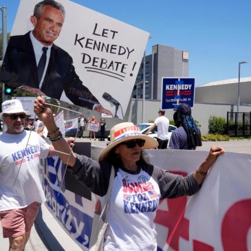 Robert F. Kennedy Jr. didn’t make the debate stage. He faces hurdles to stay relevant