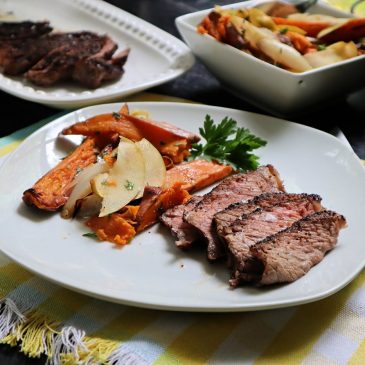 Gretchen’s table: Coffee-rubbed steaks for just two are worth celebrating