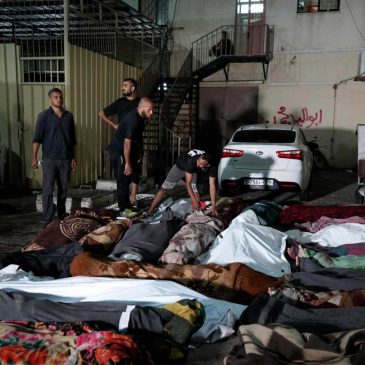 Israeli strike kills at least 33 people at a Gaza school the military claims was being used by Hamas