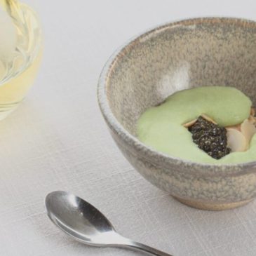 Recipe: Chilled green garlic bisque