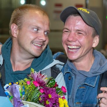 ‘Eternally grateful for the kindness they’ve been shown’: Russian transgender refugee reunited with husband at MSP Airport