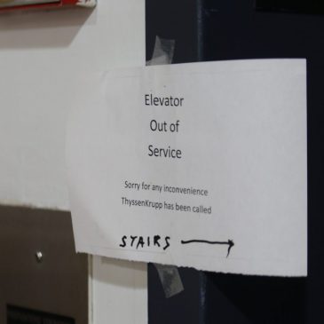 No working elevator for artists at Northern Warehouse Lofts in St. Paul’s Lowertown, just after same problem next door