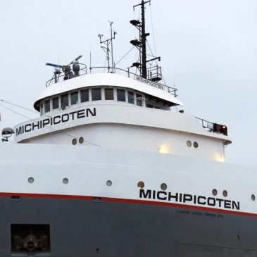 Ship carrying taconite taking on water after underwater collision near Isle Royale