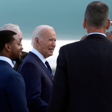 Biden is trying to sharpen the choice voters face in November as Republicans meet in Milwaukee