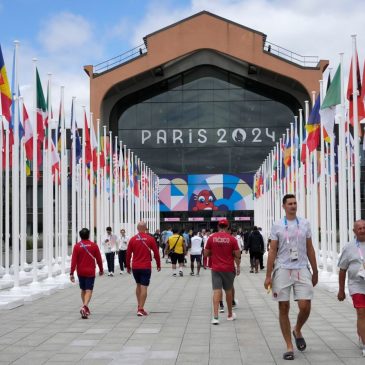 Athletes enjoying their first days at the giant Olympic village ahead of the Paris Games