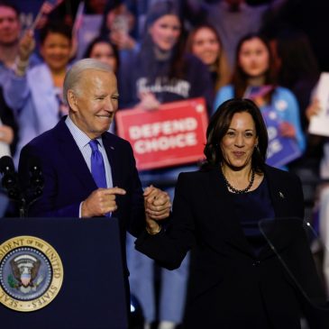 Biden says he won’t step aside. But if he does, here’s why Harris is the favorite to replace him