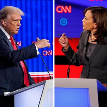 Harris and Trump squabble over muted mics at upcoming debate