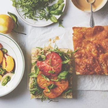 Easy weeknight meals: Tomato, Peach and Tahini Sandwiches for summer