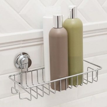 Keep your bath essentials organized with these corner shower caddies