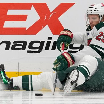 Skating smiles as Jonas Brodin and Mats Zuccarello return to practice