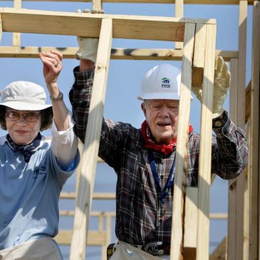 Jimmy Carter had local connections beyond his VP, including work here with Habitat for Humanity