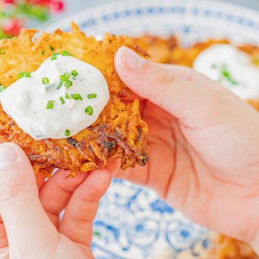 Hanukkah Recipe: Classic latkes with sweet or savory garnishes