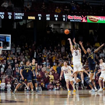 Dawson Garcia’s overtime buzzer-beater sends Gophers to win over ranked Michigan