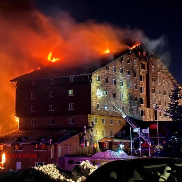 At least 66 dead and 51 injured in a hotel fire at a ski resort in northwestern Turkey