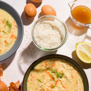 A mixture of egg and lemon gives this Greek chicken soup a velvety texture