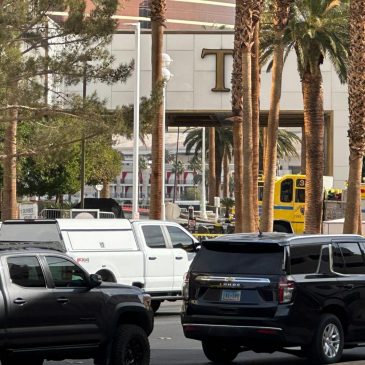 1 person dies when truck catches fire and explodes outside Trump’s Las Vegas hotel