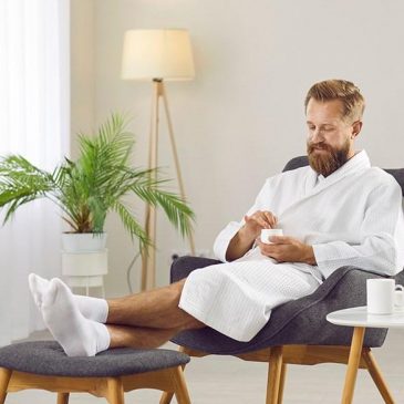 Unwind in warmth with these top fleece robes for men