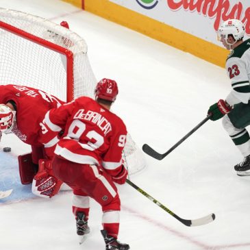 When the dust cleared, Wild find a way win in Detroit