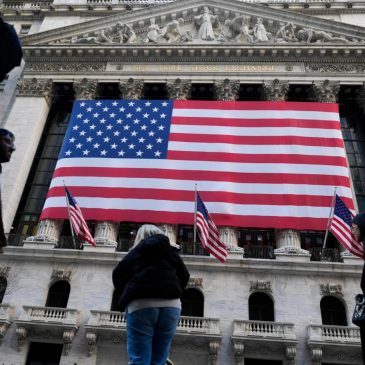 US stocks sink with the US dollar’s value as investors retreat further from the United States