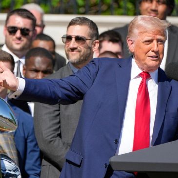 Trump marks his first 100 days in office with a rally in Michigan, a state rocked by his tariffs