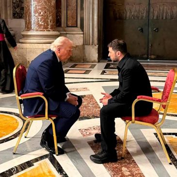 Trump and Zelenskyy meet briefly at the Vatican to discuss the Russia-Ukraine war