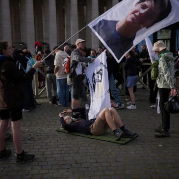 They came for the canonization of a millennial saint. They stayed for Pope Francis’ funeral