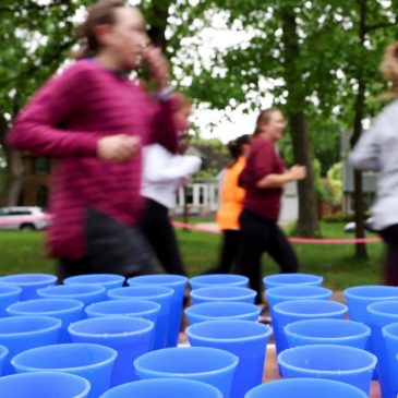This runner was bothered by blizzard of disposable cups at races. She invented something better