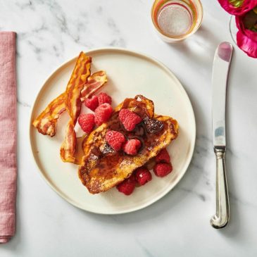 Challah French toast is a simple but indulgent breakfast to make Mom on Mother’s Day
