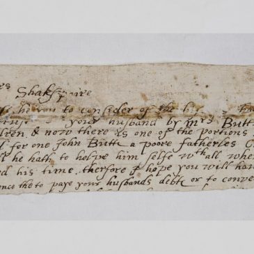 How a surprising Shakespeare discovery was found in a letter used as scrap paper