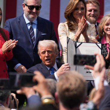 Trump, alongside the first lady, signs a bill to make posting ‘revenge porn’ a federal crime