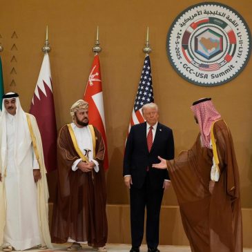 Trump tells Gulf leaders Iran must cease support of proxy groups as part of any nuclear deal