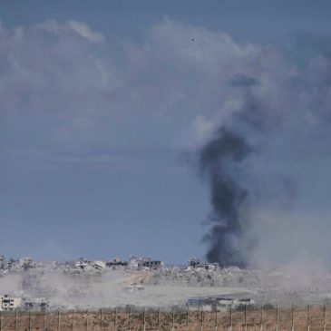 An Israeli strike on Gaza kills 14 Palestinians, mostly women and children, hospitals say