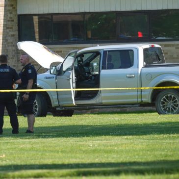 Man’s mother is member of church where he opened fire outside before he was fatally shot, police say