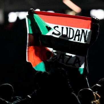 Super Bowl halftime performer arrested after police say he held flag stating ‘Sudan and Free Gaza’