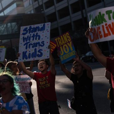 Protesters rally against closure of largest gender-affirming care center for kids in the US