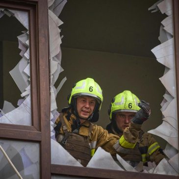 Russia launches a major aerial attack on Kyiv hours before high-level talks on support for Ukraine